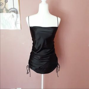 Zara Satin Draped Dress